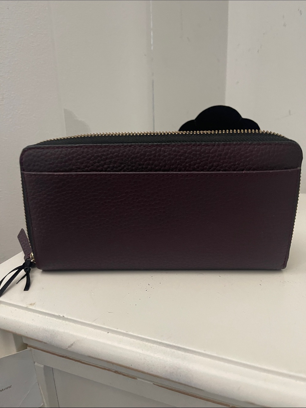 Kate Spade Jeweled Plum Floral Wallet - Picture 6 of 9